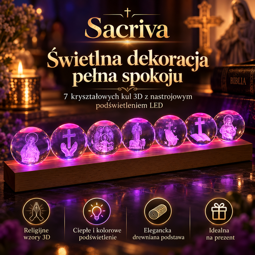 Sacriva – Świetlna Dekoracja 3D, Która Tworzy Wyjątkowy Klimat