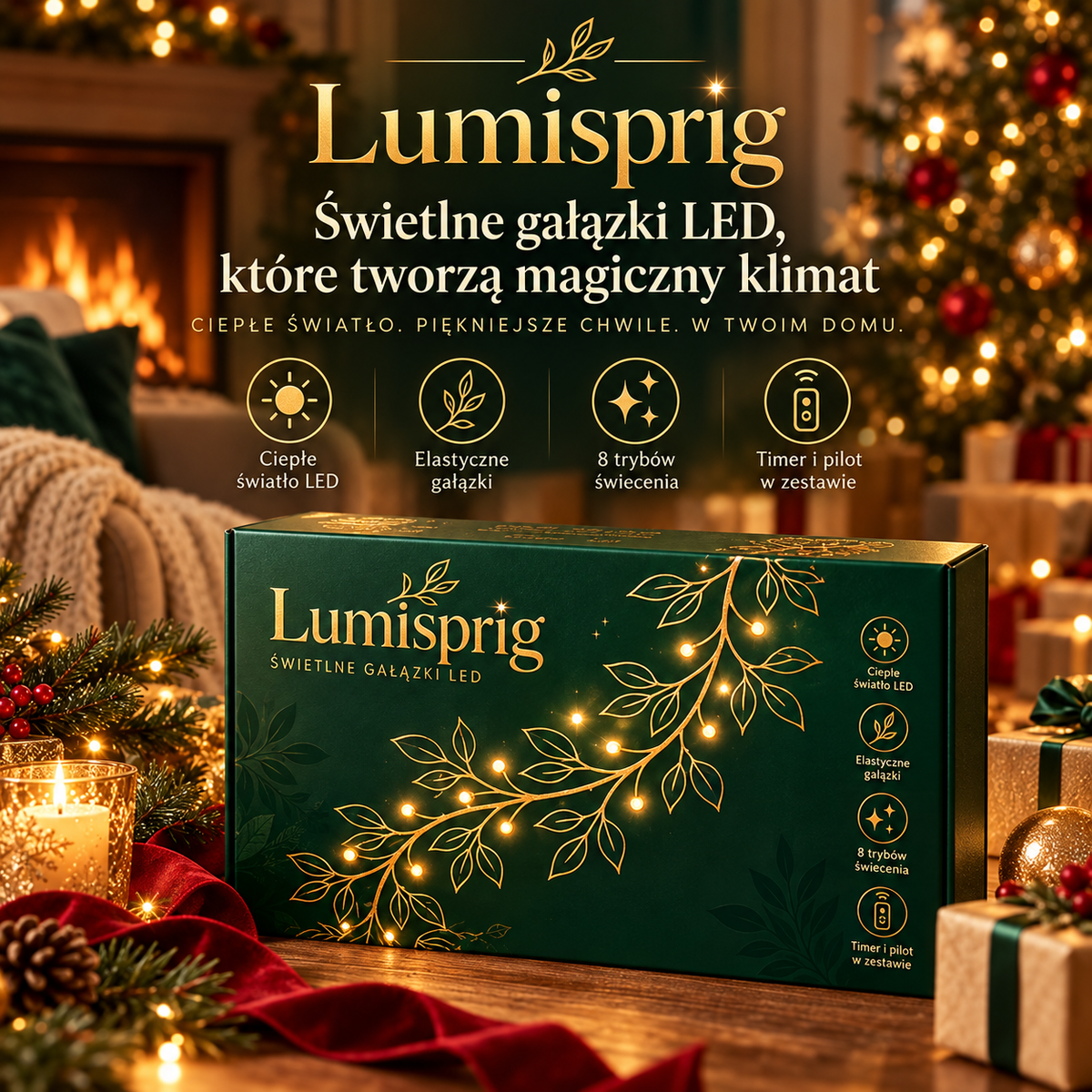 Lumisprig – Świetlne Gałązki LED, Które Tworzą Magiczny Klimat