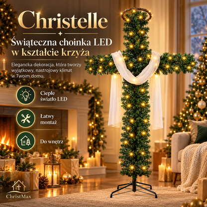 Christelle – Świąteczna choinka LED w kształcie krzyża