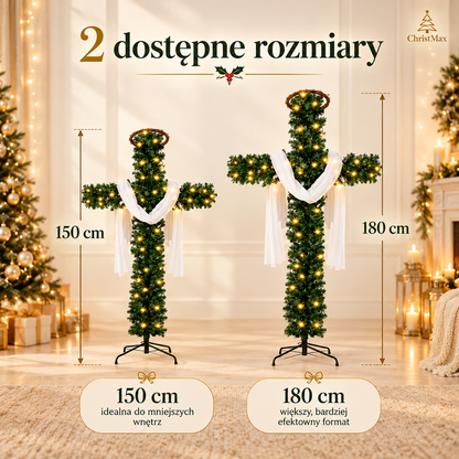 Christelle – Świąteczna choinka LED w kształcie krzyża