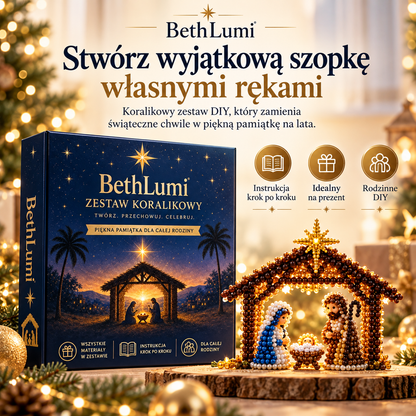 BethLumi – Koralikowa szopka bożonarodzeniowa DIY 3D