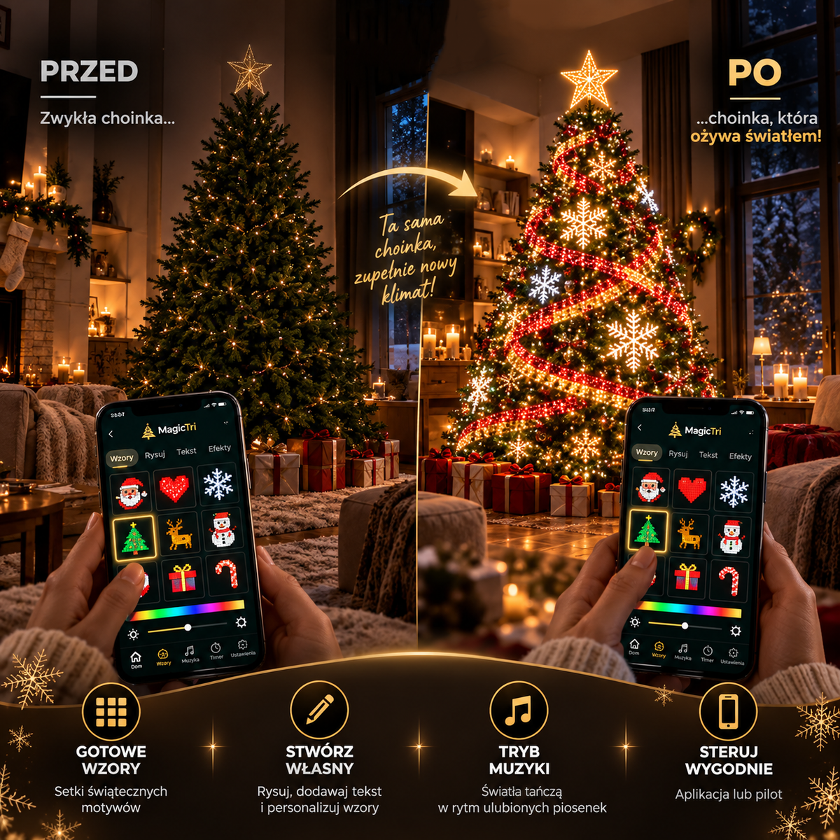 MagicTri – Zamień choinkę w świetlny spektakl